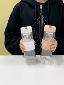 Botol Minum Magnetic Tea Strainer Bottle Dengan Wadah Saringan Teh Magnet Infuser Tumbler Set 450 ML