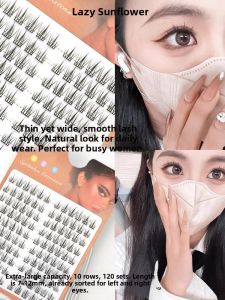 MONLEYTA | Large Capacity 10 Rows Fake Eyelashes Natural Simulation Womens Pure Wild Fairy Hair Artificial Lower Lashes Makeup Tools