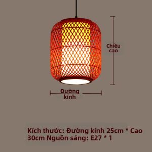 ZHUMUCHUANSHUO | Đèn Lồng Tre Truyền Thống Trang Trí Nhà Hàng Trung Quốc