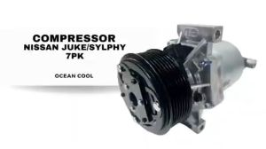 คอมเพรสเซอร์นิสสัน 7ร่อง แพลตฟิศ 1.6 ชุดของ 20 ชั่วโมง คอมเพรสเซอร์ จู๊ค 56 กิโลเมตร คอมแอร์รถยนต์ คอม สำหรับ NISSAN JUKE SYLPHY คู่ความสะอาด: COM0159