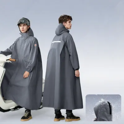 QUANYAN | Áo Mưa Chống Thấm cho Xe Điện Phụ Nữ Dài Toàn Thân Outdoor Người Lớn