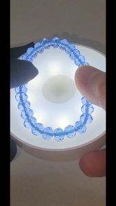 (SG Seller Ready Stocks) Light Blue Quartz Multi Facet Bracelet 7mm+
