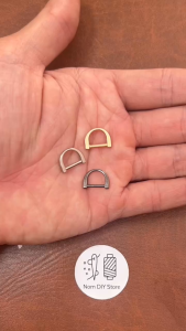 Mini D Ring 10mm Xi Mạ Bền Đẹp – Khoen Chữ D Hợp Kim Kẽm Cho Đồ Da Handmade DIY Túi Xách Ví Móc Khóa