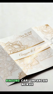 200 Undangan Pernikahan Elegan Multi-Pak Khitanan Model Lipat 3 SR052A-054A