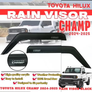 OCAS RAIN VISOR HILUX CHAMP 2024-2025 BLACK THCSV01 (11958)