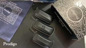 Prodigo * Damar MOTIF 1 Kotak Kacamata leather I Leather Box Sunglases I Tempat Kaca Mata Resleting | Hardcase Cover Kacamata l wadah kacamata