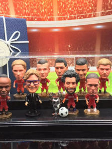 Liverpool Football Star Dolls Collectible Models Souvenir Gift Box Salah Torres Gerrard Action Figure Memorabilia Collectables