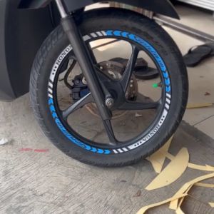 Stiker Lis Velg Motor Honda Genio 110 Cutting Sticker Velg Variasi Aksesoris Terbaru