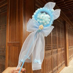 Glowing Handmade Magic Wand for Girls Stage Show Starry Night Princess Costume Accessory Baby Gift Childrens Fashion Accessories