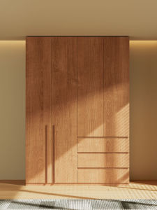 Eco-friendly For Families 2-Door Oak Wardrobe