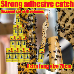 Strongadhesive double-sided flyglue GREENLIVE Sticky Fly Prevent the breeding of flies and contamination Fly Tape Fly Strips No dirty hands Fly Tape Fly Strips