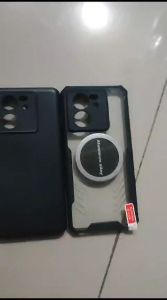 Casing Xiaomi Mi 13T Silikon Magsave Clear Cooling Gaming Gradiasi Black Ring Premium Soft Case Handphone