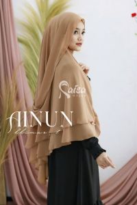 KHIMAR INSTAN 2 LAYER AINUN FREE NIQAB (by raisa)