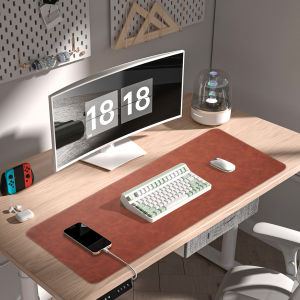 Large Mousepad Desk Pad Waterproof PU Mouse Pad Desk Mat Protective Cover Computer Laptop Non-slip Easy To Clean Keyboard Mats