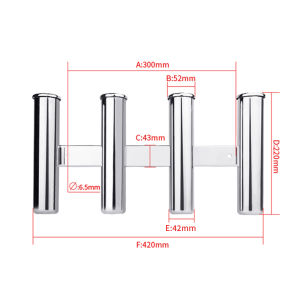 Bàn Đỗ Cá Bằng Thép Không Gỉ Bảng Định Vị Ba Lô Kẹp Cá Bốn Lỗ Cho Thuyền Boating Câu Cá