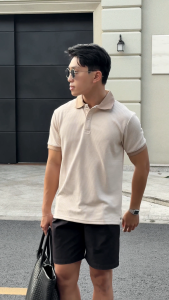 Áo Polo Nam AKUBA Cổ Bẻ Basic Form Slimfit Chất Polyester Thoáng Mát Vải Dày Co Giãn | 01HE1320