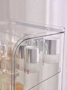 THE Cosmetic Organiser Stackable Makeup Storage Box Transparent Acrylic Holder In Makeup Pouch Shelf Skincare Organizer