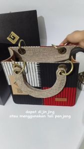 UwaisGen Tas Slempang Wanita Sofaria Bag Goni Rangrang Etnik Bali Handmade