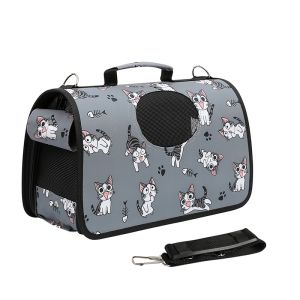 Pet carrier bag portable puppy cat travel folding carry bag