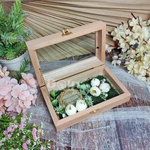 Kotak Perhiasan Tempat Display CIncin Mahar dan Seserahan Lamaran atau Pernikahan - KCE