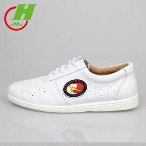 Giày Thái Cực Quyền Cotton Đỏ Giày Luyện Công Da Bò Mềm Giày Võ Thuật Giày Đế Mềm Thoáng Khí Nam Nữ Giày Thể Thao Chống Trượt Thoải Mái Nữ
