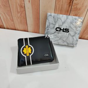 Dompet kulit pria kilap dompet pendek free box