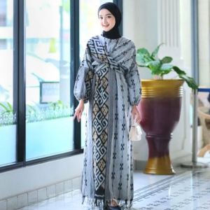 [Promo] Dress Sarimbit Bawah Wanita Dewasa - Kemeja Panjang - Kemeja Pendek
