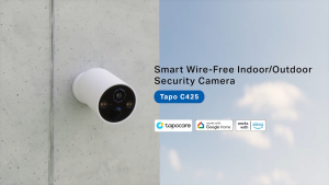 TP-Link TaPo C425 Solar-Powered Wireless Security Camera Kit | Outdoor Surveillance System | High-Quality 2K QHD | Color Night Vision | Easy Setup with Wi-Fi &amp PIR Motion Alerts