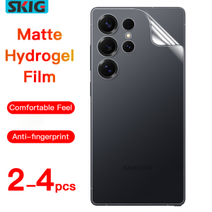 2-4PCS Matte Hydrogel Film for Samsung Galaxy S25 S24 S23 S22 S21 S20 Ultra Plus FE Edge Back Film for S25 Screen Protector