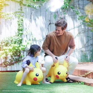 💥Dream Best🔥 Pokemon Air Pikachu Riding Toy Hopper Inflatable Jumping Horse Childrens Inflatable Bouncer Inflatable