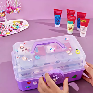 825PCS DIY Deco Lem Krim Stiker Deluxe DIY Krim Tanah Liat Set Lengkap Alat Tenda Tangan Stiker Dengan Anak Perempuan Dan Mainan Anak-a
