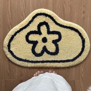 VIKAMA Halloween Spider Web Print Doormat Soft Non-Slip Entryway Bathroom Mat Gothic Home Decor Rug Absorbent Welcome Mat