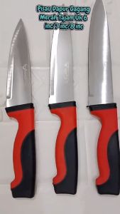 ACEBEST Kitchen Knife: Pisau Dapur 8 Inch & Handle Karet CX-085