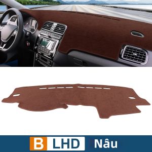 VW Polo 6R 6C MK5 Bảng Điều Khiển Sun Shade Cover Phụ Kiện Nội Thất Ô Tô Chống Trượt Cho Các Mẫu Xe 2009-2016 Flannel/Polyester
