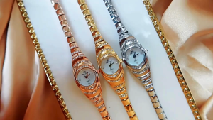 Đồng hồ nữ HUNNY WATCH đính đá sang trọng Women Watch BSJ