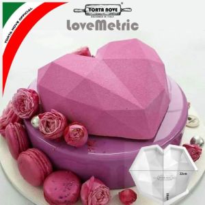 Cetakan Silikon kue bentuk Love Hati BESAR 22 CM LOVE METRIC Loyang kue pinata cake Coklat Entremet