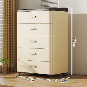 Wall-Hugging Integrated Drawer Nightstand Small Bedroom Storage Cabinet Home Use Side Table next to Bed Compact Organizer