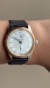 Pierre Paulin Jumping Hour Watch for Men Bronze Ring Vintage Salmon Dial Automatic Watches Reloj Hombre