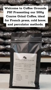 Hazelnut: Coarse Ground Coffee 500g by Coffee Grounds PH