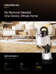 Deerma BY100 S Fabric Vacuum Portable Spot Cleaner Wet Dry Vacuum 1.7L Clean/1.4L Dirty Water Tank