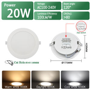 GATETOP | 1-10pcs Led Surface Mounted Spot Downlight CCT 3000/4000/6500K Anti-glare Ceiling Lamp Foldable Spotlights for BedRoom Bathroom
