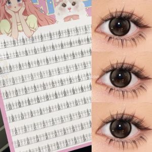 Dream Deer Lower Eyelash Single Cluster Small Flame False Eyelashes High Capacity Wild Cat Transparent Stem Natural Simulation