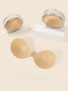 MONCAICHAN | Dream Color Morning Invisible Bra Womens Push Up Top Small Chest Appears Large Wedding Dress Use Milk Paste No Shoulder Strap Underwear