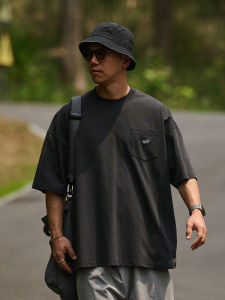 Broshood | Relaxed Japanese Wax Dye Sorona Cool Fabric Short Sleeve T-shirt