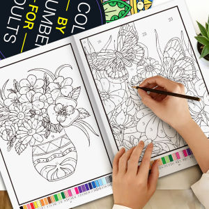 Sách Tô Màu Giảm Căng Thẳng Cho Người Lớn - Minh Họa Chi Tiết Về Mandala & Số Học Thực Vật Để Giảm Lo Âu