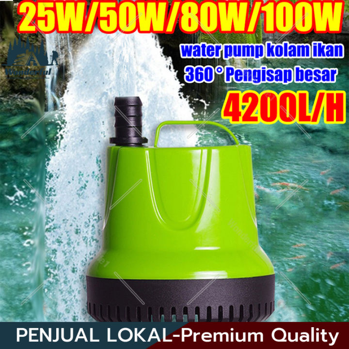 360 ° Pengisap besar☞ pompa air 25-100w Celup Aquarium pompa air