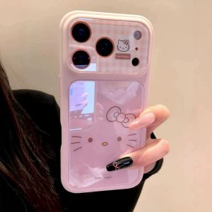 Sanrio | Cute Pink Sanrio Hello Kitty Cartoon Phone Case For iphone 17 Pro 16 15 14 Pro Max Lens Camera Protective Shockproof Cover Funda