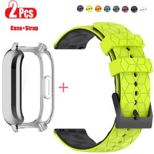 Protector Case+Silicone Strap For Xiaomi Redmi Watch 5 active/5 Lite Full Cover Screen TPU Shell and Breathable Soft Sport Band