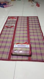 Tikar Multifungsi Sajadah Lipat Bahan Mendong Ukuran Kecil 120 cm x 75 cm Samak Amparan Sholat