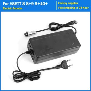 54.6V GX16 3-Pin Charger 2A for VSETT 8 8+9 9+10+ SPEEDUAL ZERO 9 10 8X 10X 11X Electric Scooter Charger Lithium Battery Pack